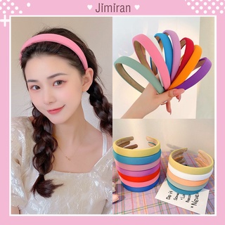 Bờm kẹp Tóc Hàn Quốc băng đô cài tóc trơn bọc vải cute cực xinh JIMIRAN BT03