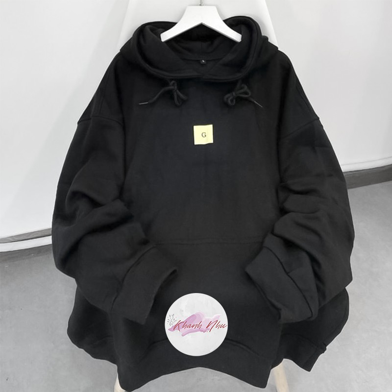 Áo Hoodie Chữ G Chất Nỉ Ngoại Không Xù Form Unisex Nam Nữ