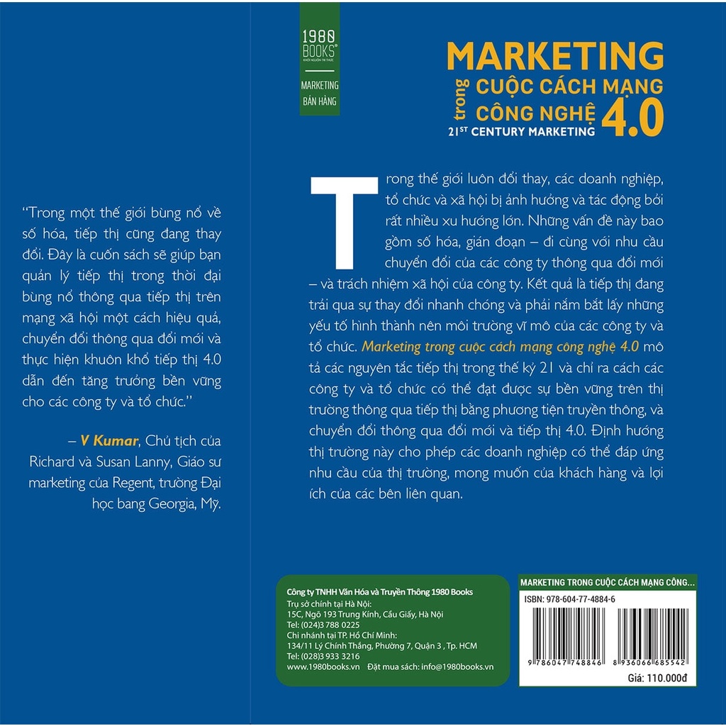 Sách - Marketing Trong Cuộc Cách Mạng Công Nghệ 4.0 (Philip Kotler - 1980)