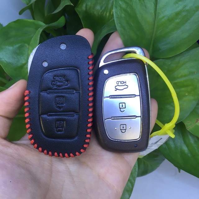 Bao da chìa khoá i10 elantra tucson (ko kèm móc)
