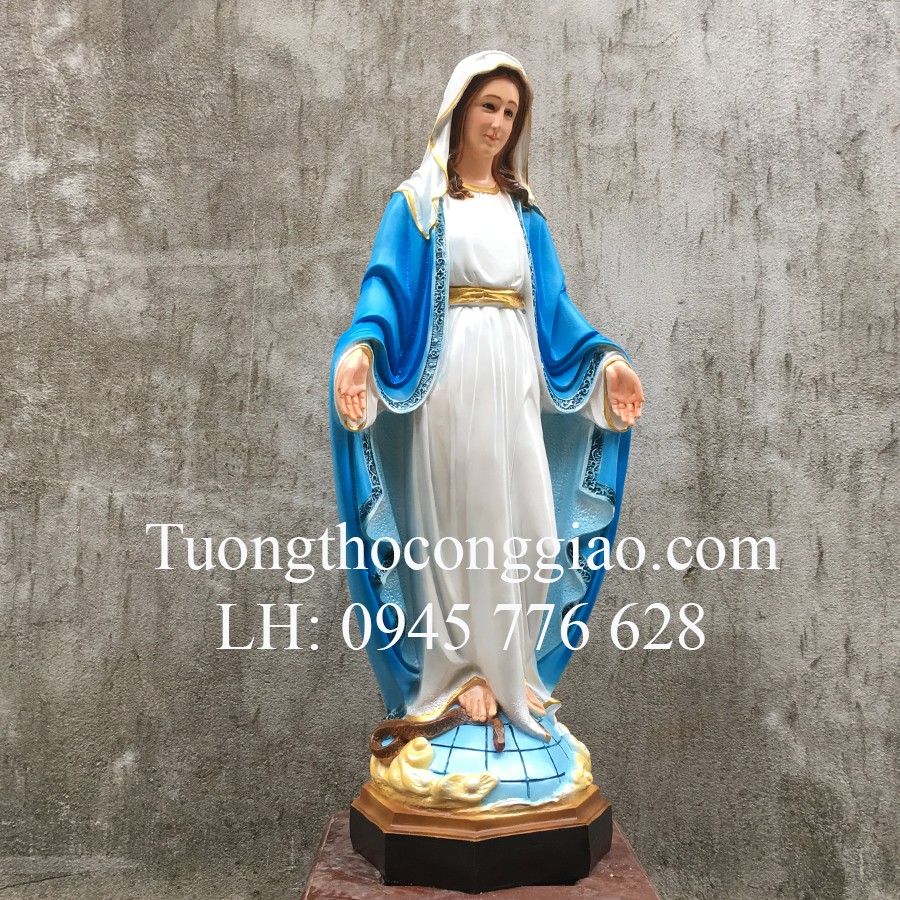 Tượng Đức Mẹ Ban Ơn 80cm