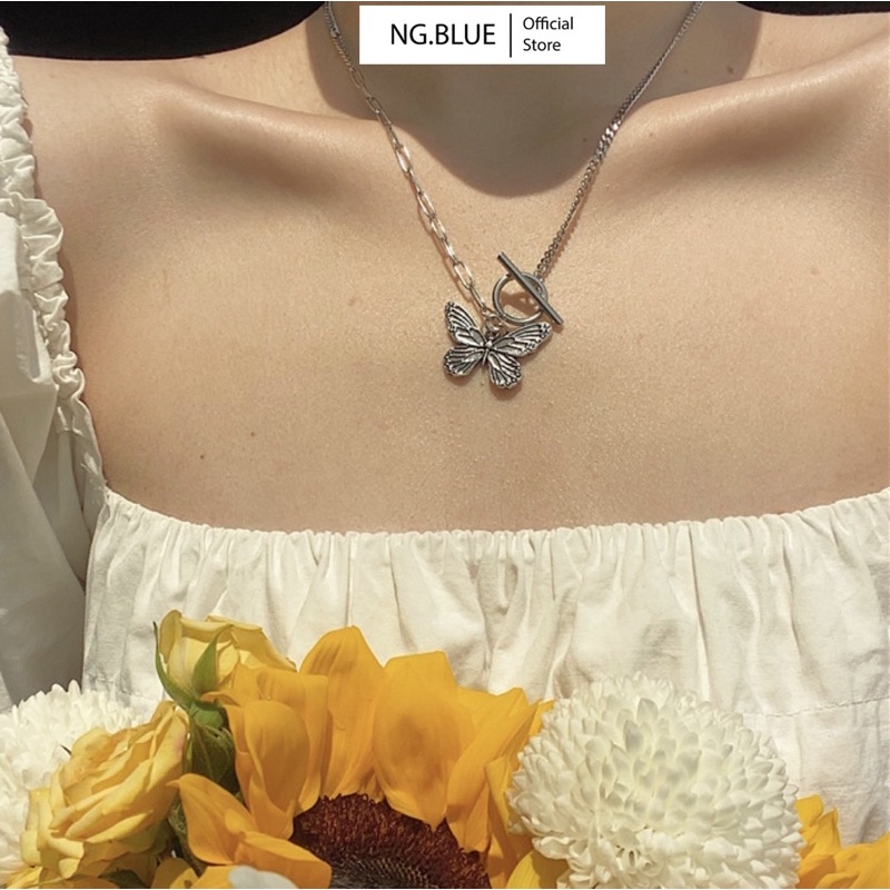 Dây chuyền hình con bướm phong cách Hàn Quốc, vòng tay hình con bướm,vòng cổ hình con bướm (VC16).