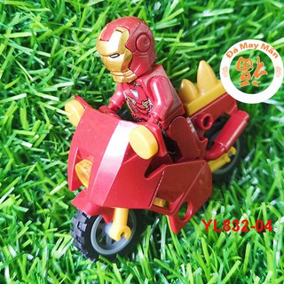 HỘP LOGO ĐỒ CHƠI LẮP RÁP Siêu Anh Hùng Iron Man  YL832-04