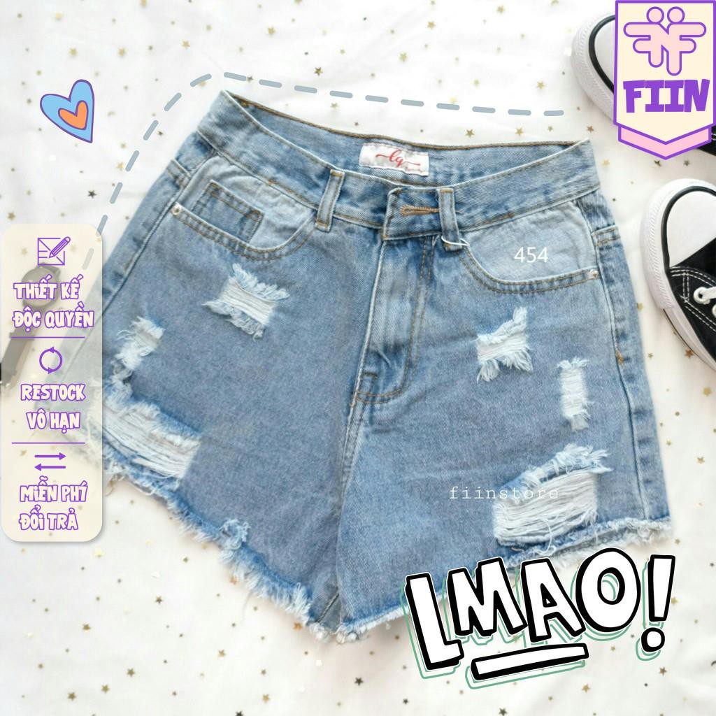 [Mã FASHIONGREEN194 giảm 10% tối đa 30K đơn 99K] [ẢNH THẬT] QUẦN SHORT JEANS XANH DƯƠNG - FIINSTORE