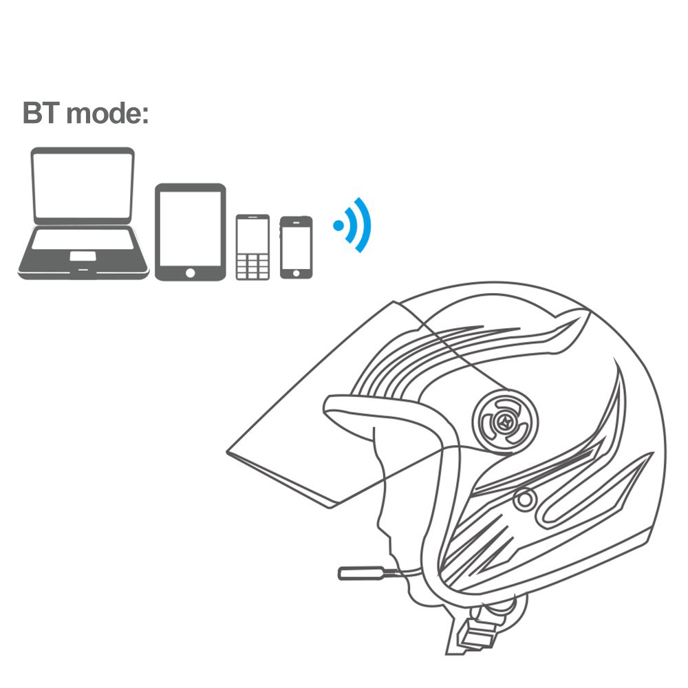 Tai nghe bluetooth 4.2 MH03 gắn mũ bảo hiểm tiện dụng