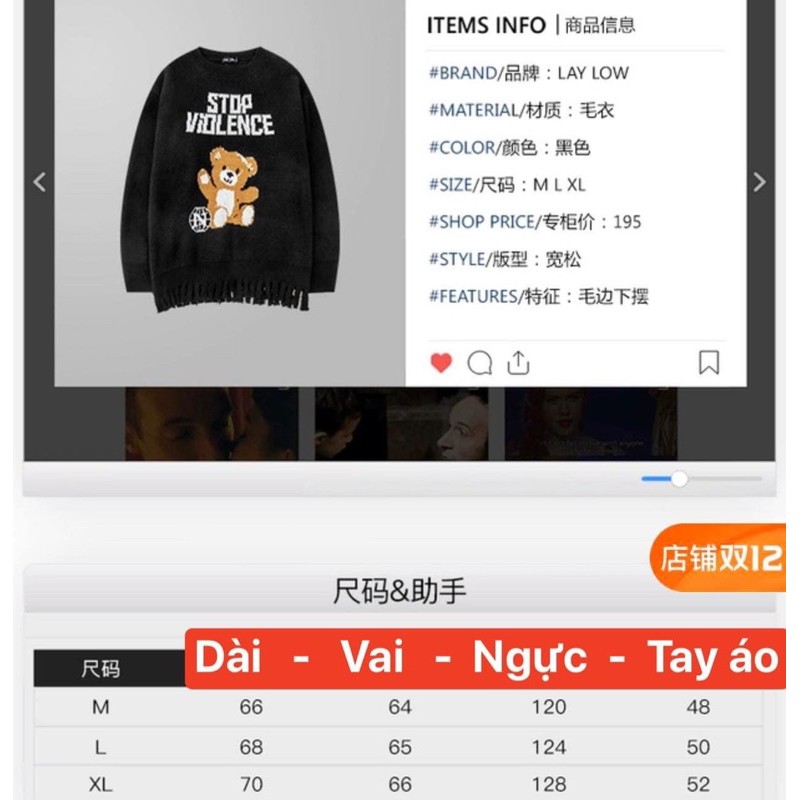 HÀNG CÓ SẴN - Áo len Nelly tag Laylow size M | BigBuy360 - bigbuy360.vn