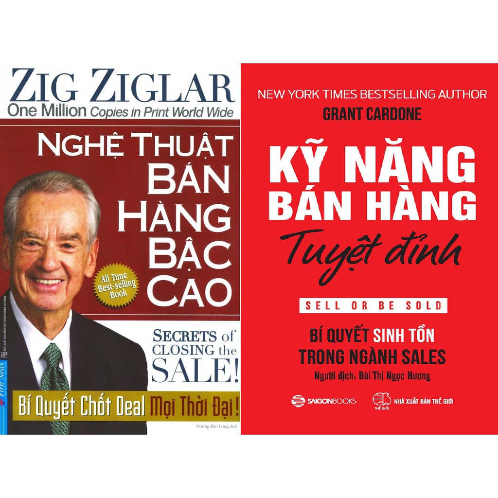 Combo Sách - Kỹ Năng Bán Hàng Tuyệt Đỉnh + Nghệ Thuật Bán Hàng Bậc Cao - nguyetlinhbook