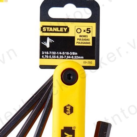 BỘ KHÓA LỤC GIÁC 5 CHI TIẾT HỆ INCH STANLEY 69-260