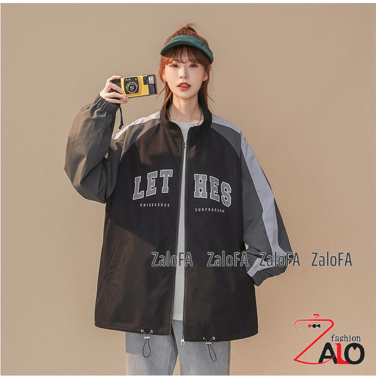 Áo Khoác Bomber Dù LETHES Nam Nữ Form Rộng 2 Lớp, Áo Khoác Áo Gió Bomber Bóng Chày Chống Nắng Thời Trang BABYTEE