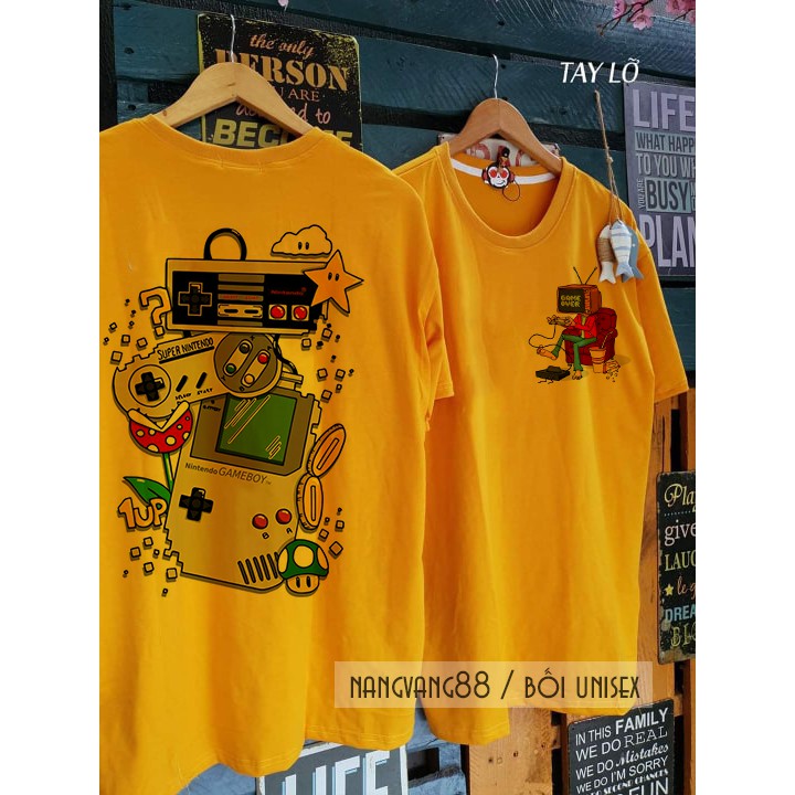 Áo tay lỡ unisex cá tính phong cách | BigBuy360 - bigbuy360.vn