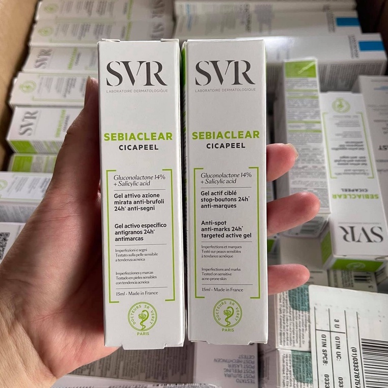 Kem Giảm Mụn SVR Sebiaclear Cicapeel Pháp 15ML - GEL CHẤM MỤN