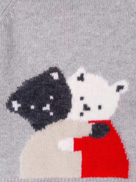 Áo Len Bé Trai Bé Gái Hình Gấu Cho Bé 2-6 Tuổi