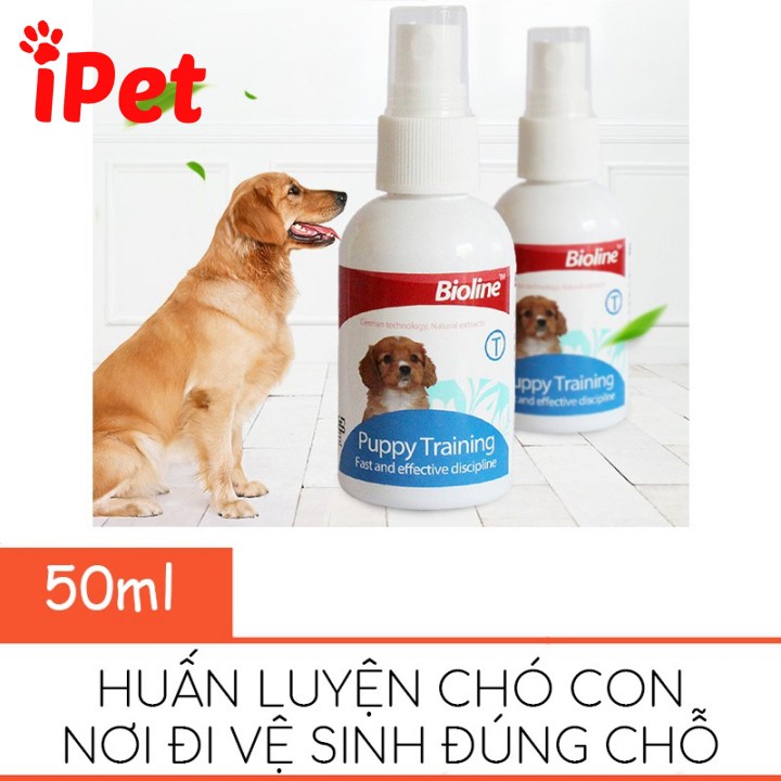 Chai Xịt Hướng Dẫn Đi Vệ Sinh Cho Chó Đi Đúng Chỗ Bioline Puppy Training - iPet Shop