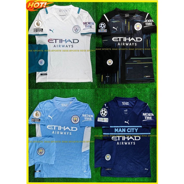 Hàng Thailand Super Bộ Áo bóng đá MC Mancity 2021/2022 chuẩn thi đấu 99%