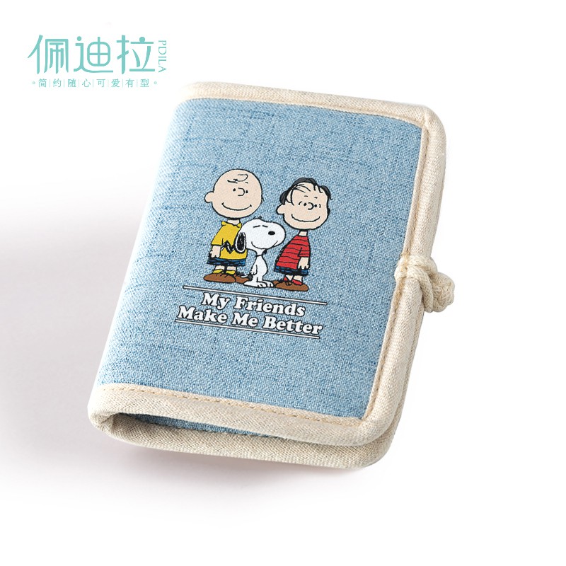 Ví Vải Đựng Tiền Xu In Hình Snoopy Đáng Yêu