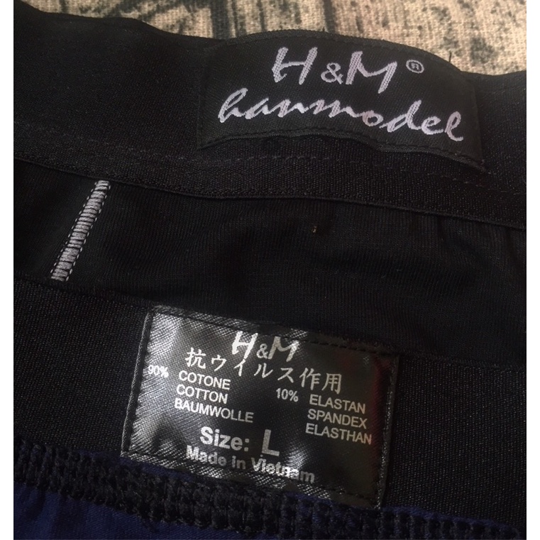 Hộp 3 chiếc quần sịp đùi HM handmode vải cotton siêu thấm mồ hôi 999