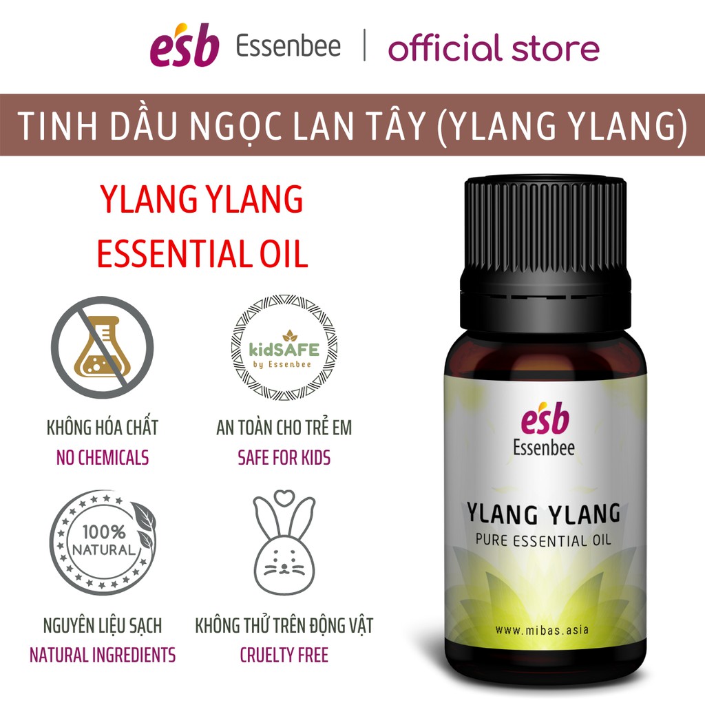 Tinh dầu Ngọc Lan Tây (Ylang Ylang) – Essenbee – 20ml