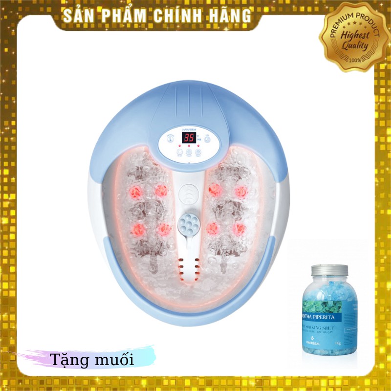 Bồn Ngâm Chân Hồng Ngoại và Sục Khí Lanaform Luxury (tặng muối Viherbsal) - nhập khẩu Bỉ chính hãng bảo hành 24 tháng