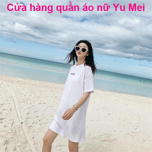 áo ngắn tay khôngÁo phông và váy ngắn tay nữ lưới màu đỏ hoang dã Platycodon tình yêu đầu tiên nhỏ mùa hè với