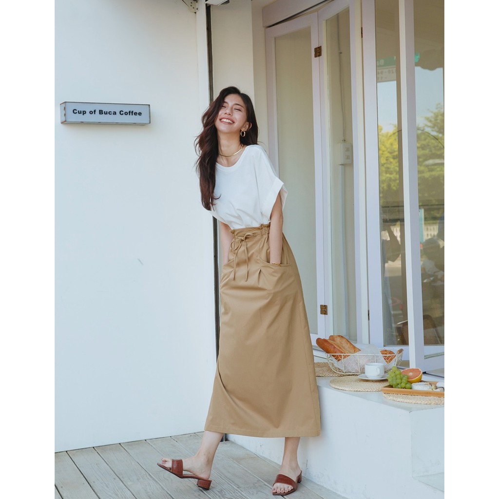 Chân váy eo rút dây xẻ bên hông nữ Air Space 2121822002 | BigBuy360 - bigbuy360.vn