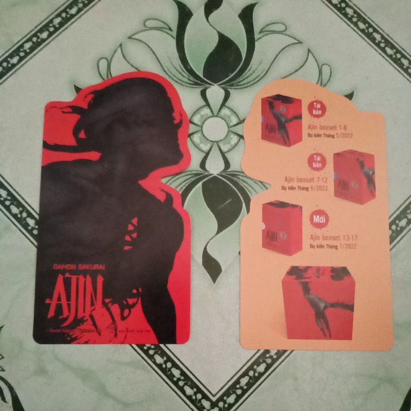Bookmark giấy Ajin chính hãng nxb