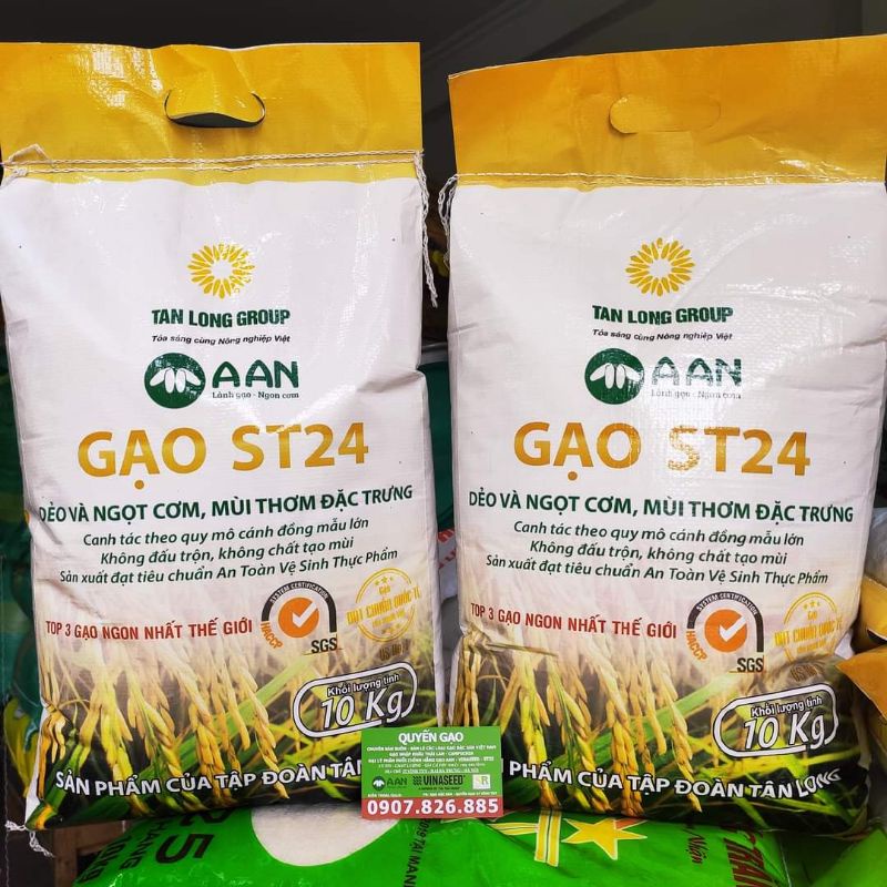 Gạo  ST24 AAN BAO 10KG CHÍNH HÃNG