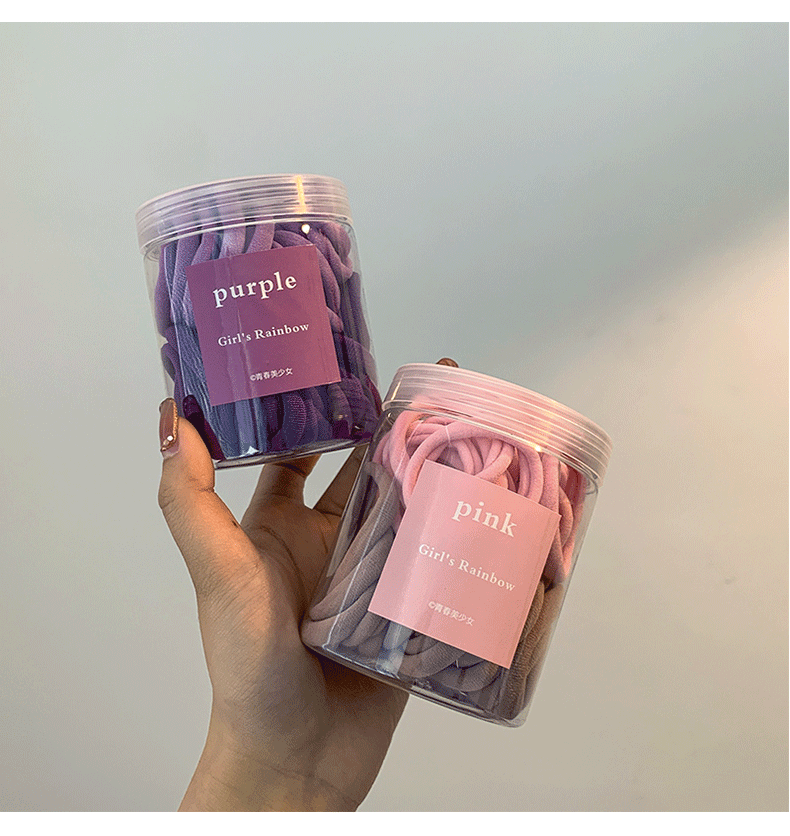 Bộ 50 dây cột tóc không làm hư tóc nhiều màu tuỳ chọn