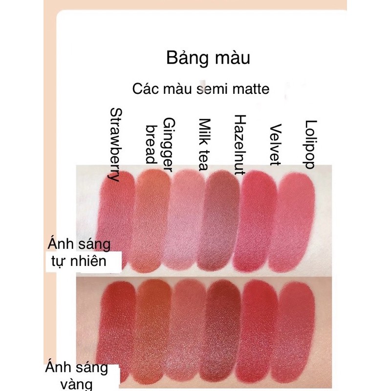 Son thỏi vuông vỏ gấu love bear của Flower knows