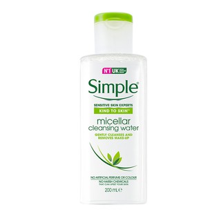 Nước tẩy trang Simple Kind To Skin Micellar Cleansing Water 200ml