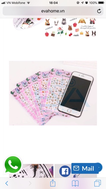 MIẾNG DÁN MÓNG TAY NAIL STICKER TRÁNG TRÍ HOẠT HÌNH CARTOON F101-F128