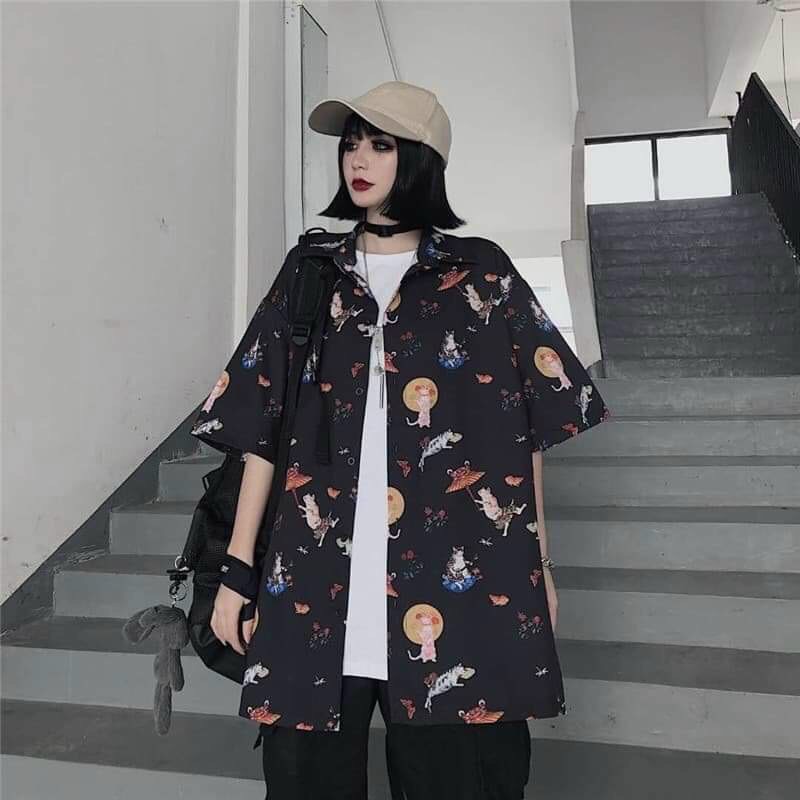 [Mã FAMAYMA2 giảm 10K đơn 50K] Áo sơ mi nam nữ cặp đôi thời trang UNISEX họa tiết đẹp chất lụa mềm mịn | BigBuy360 - bigbuy360.vn