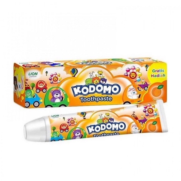 Kem Đánh Răng Trẻ Em Ngăn Ngừa Sâu Răng KODOMO Toothpaste Orange 45g