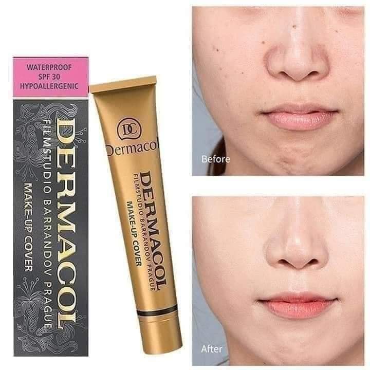 Kem Nền Che Khuyết Điểm, (Che Hình Xăm Nhỏ) Dermacol Make up Cover 30g