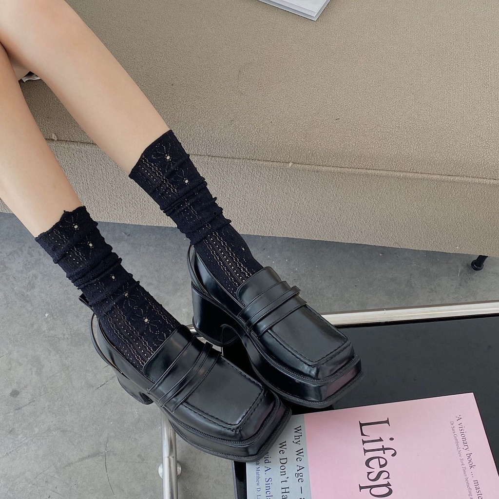 Đôi Vớ Ống Dài Phối Ren Hoa Phong Cách Lolita Nhật Bản Cổ Điển Cho Nữ