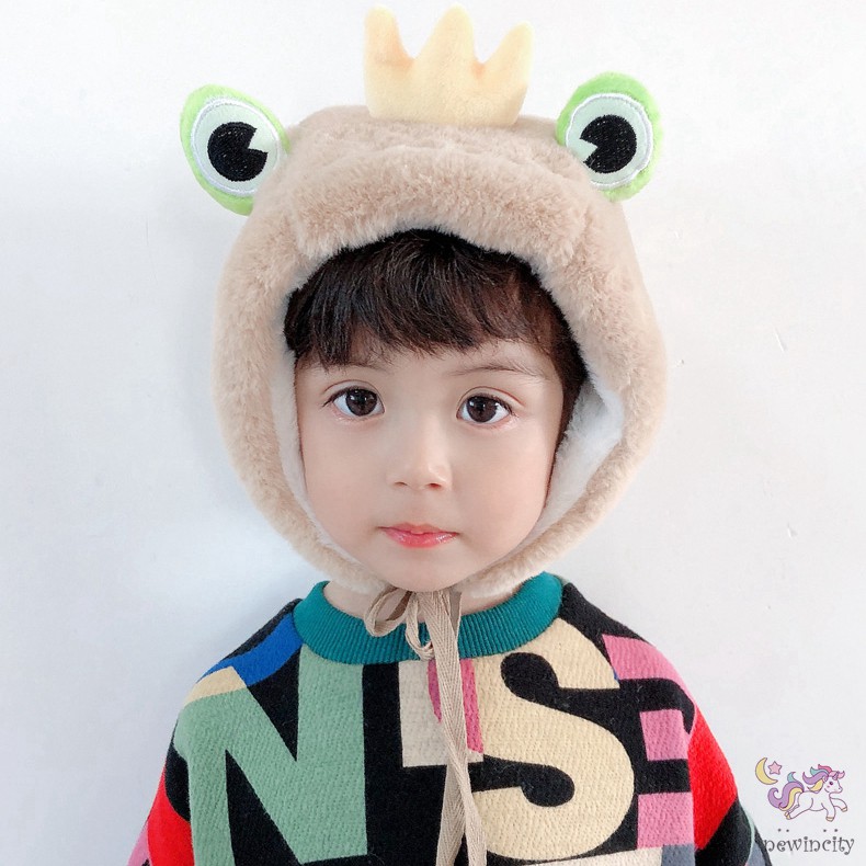 Mũ Lông Kiểu Hoạt Hình Ngộ Nghĩnh Đáng Yêu Phong Cách Hàn Quốc Cho Bé