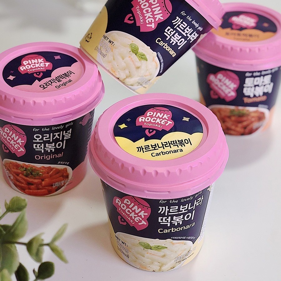 Bánh Gạo Ly Topokki 3 Vị PINK ROCKET Hàn Quốc 120g | BigBuy360 - bigbuy360.vn