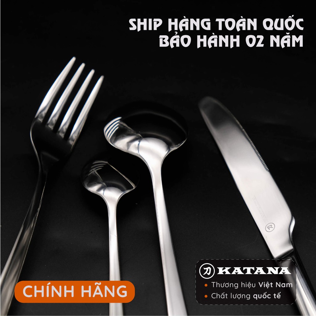 [CHÍNH HÃNG] Bộ thìa dĩa bàn ăn cao cấp XUẤT KHẨU Made in Việt Nam - Thìa trà - Thìa súp - Dĩa ăn - Set bàn ăn 4 và 16