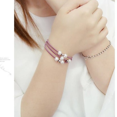 [HUFUBLING] Dây buộc tóc Mori Girl đính hạt nhiều màu 0BT0001
