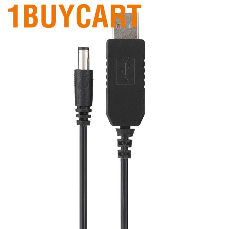 Dây cáp USB chuyển đổi 5V sang 12V 5.5MM x 2.1MM dành cho Routers/Modems/đèn làm việc