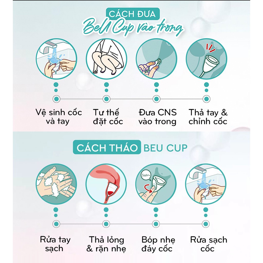 Cốc nguyệt san Beucup - Chính hãng