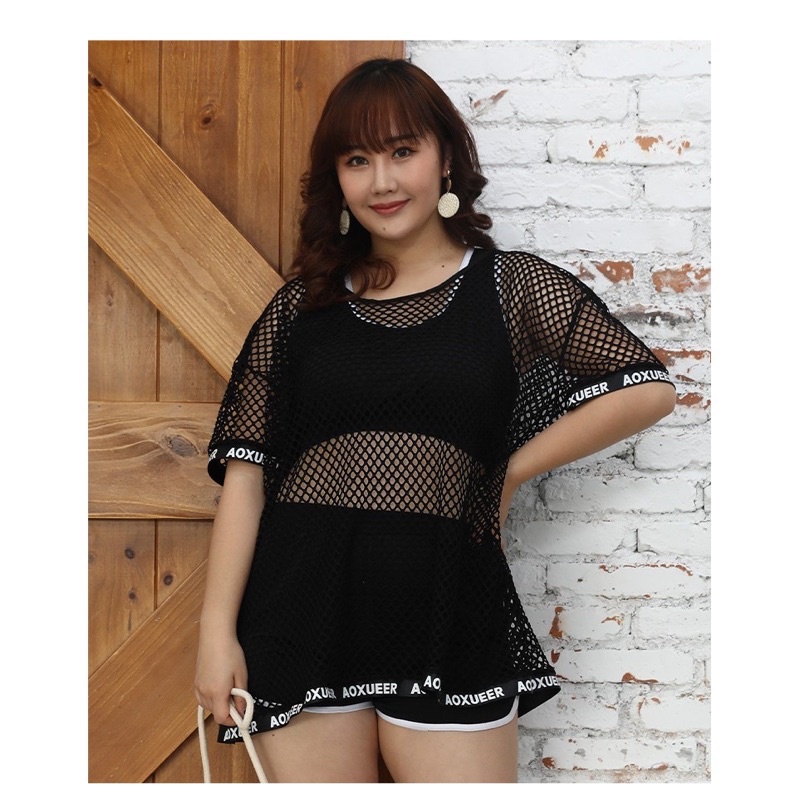Bikini big size / béo / plus size cho người từ 70-90kg hàng có sẵn lưới big