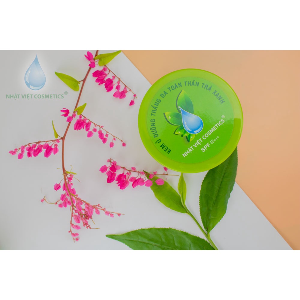 Kem ủ dưỡng trắng da toàn thân Trà xanh NHẬT VIỆT COSMETICS - 150g