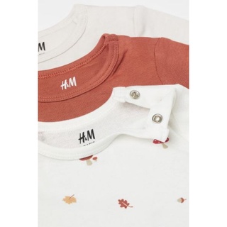 (050)Set 3 bodysuit dài tay HM auth
