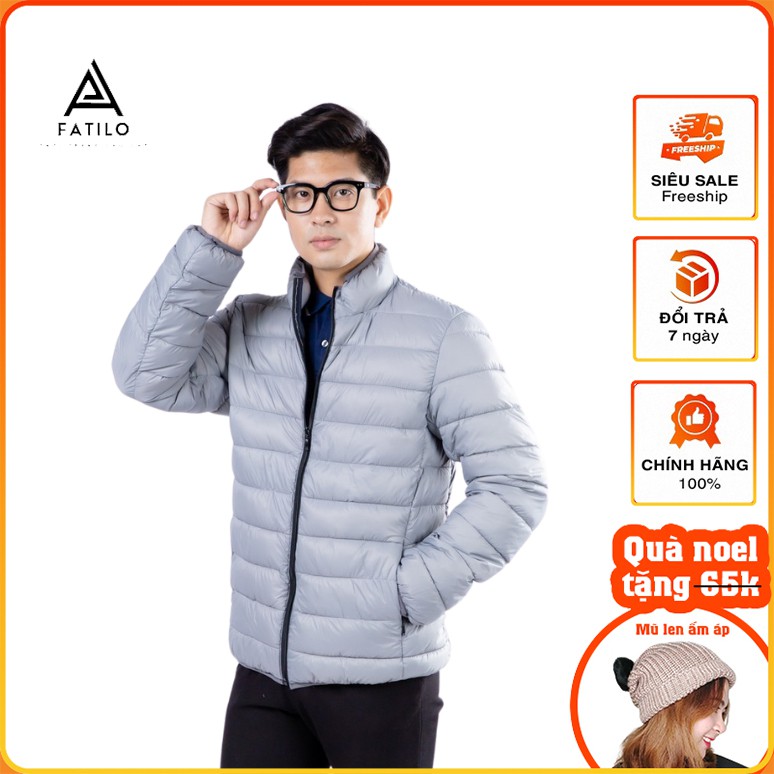 Áo Phao nam dài tay siêu nhẹ siêu ấm FATILO AK117