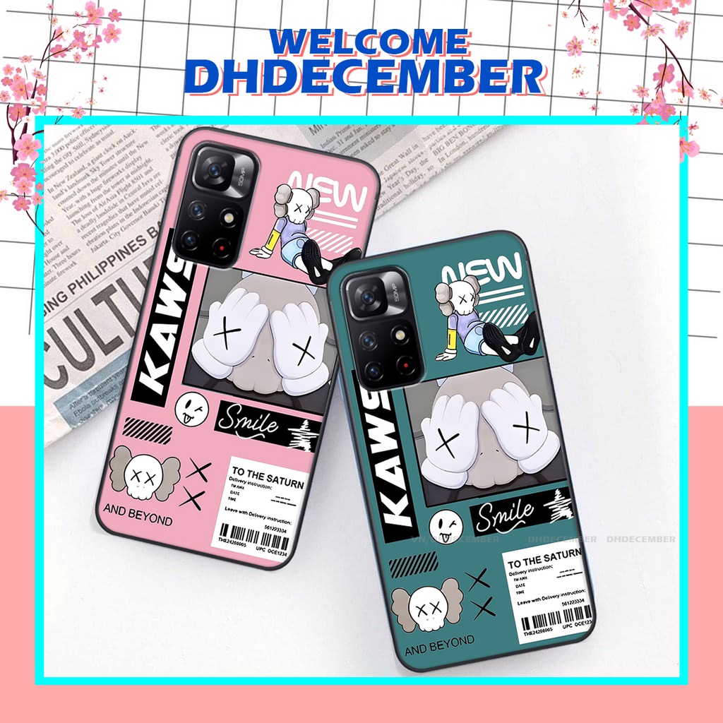 Ốp lưng Xiaomi REDMI NOTE 11S 5G in hình gấu K@ws, gấu nâu, dor@emon RẺ- ĐẸP- BỀN