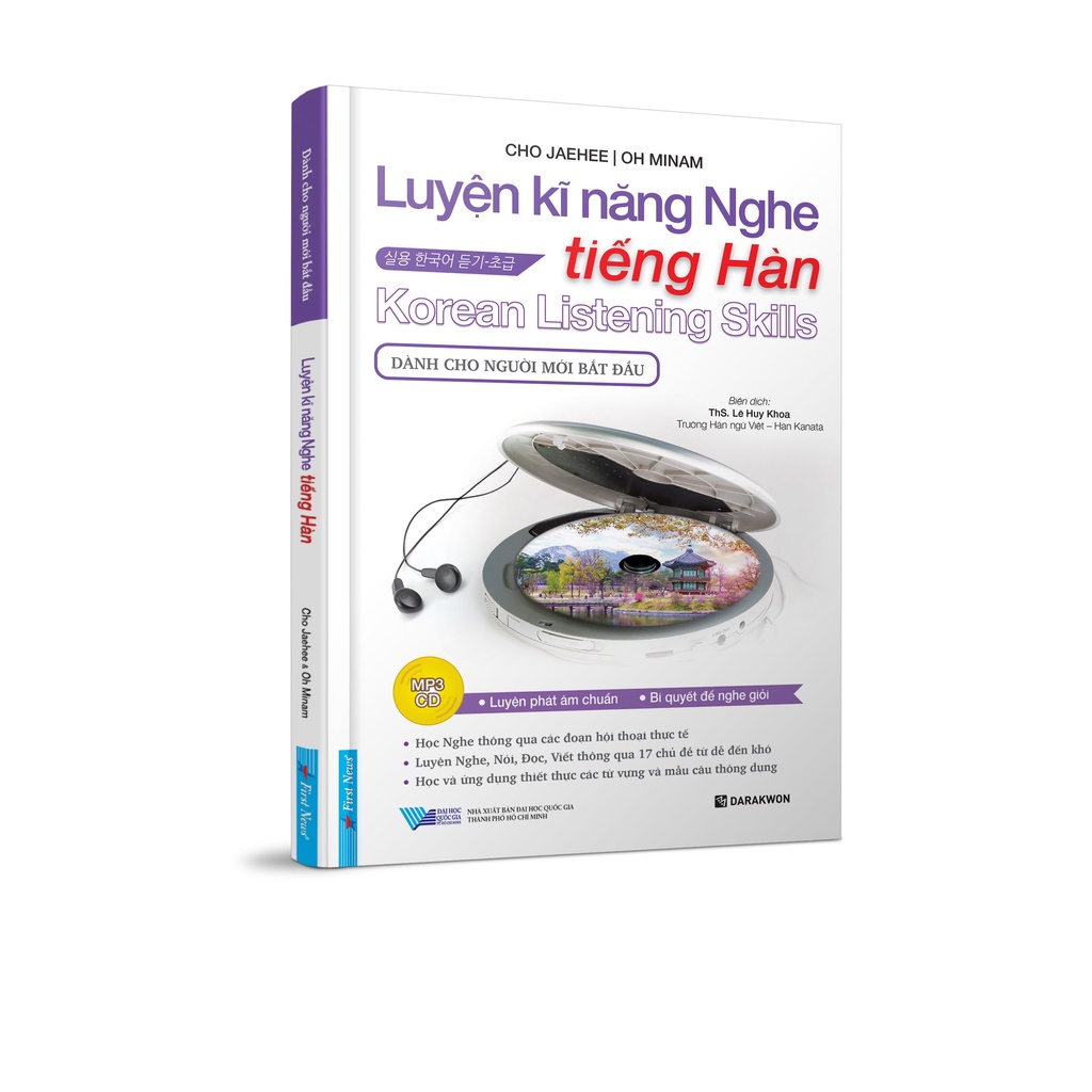 Sách - Luyện Kĩ Năng Nghe Tiếng Hàn (Dành Cho Người Mới Bắt Đầu)