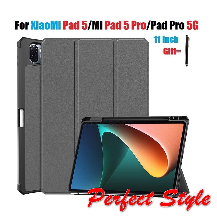 Bao Da Xiaomi Mi Pad 5 Mipad 5 pro Mipad 5 Mipad 5 pro Nắp Gập giá đỡ Từ Tính Chống Dấu Vân Tay