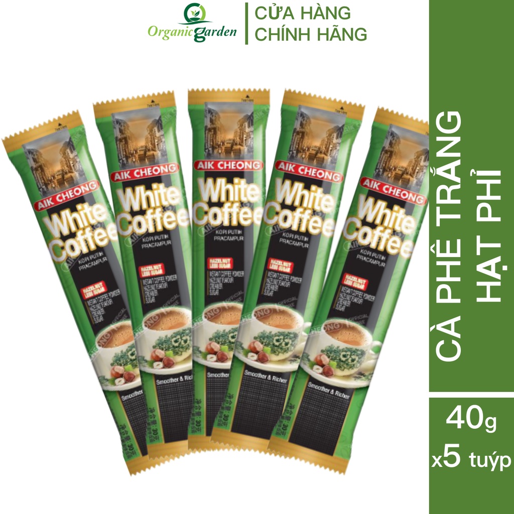 Cà Phê Trắng Hạt Phỉ 4 Trong 1 Aik Cheong Malaysia - White Coffee Hazelnut