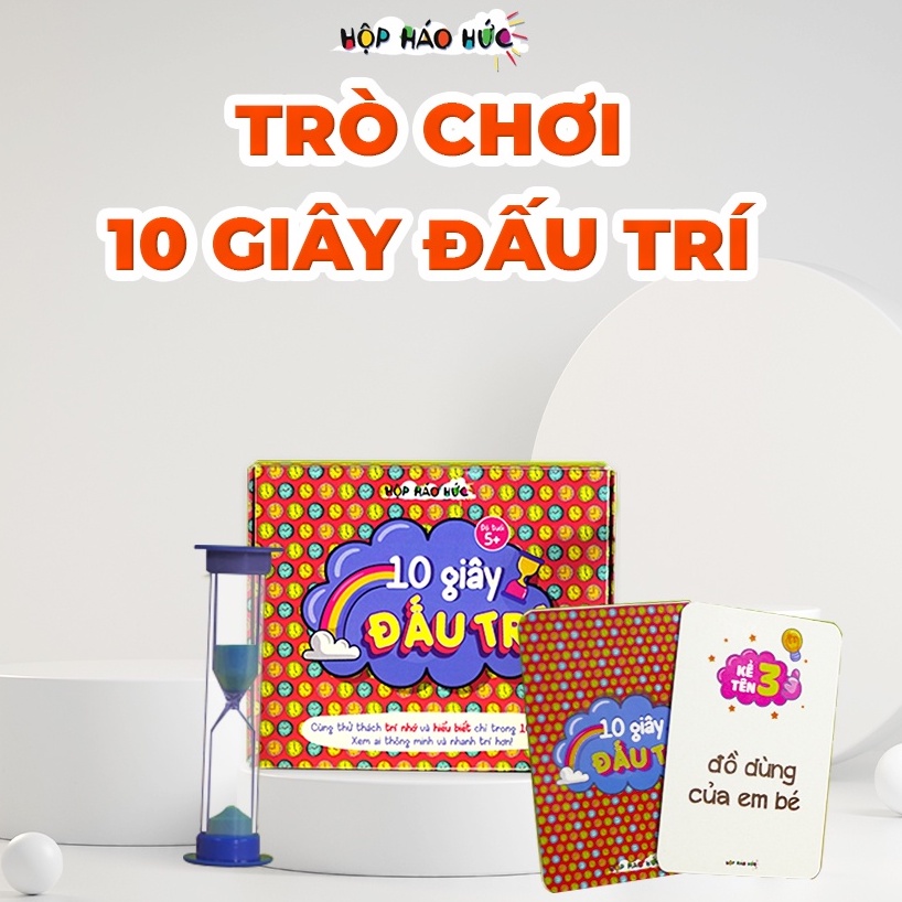 Hộp Háo Hức TÌNH BẠN DIỆU KỲ Cho Bé 6-10 tuổi: Trò chơi 10 giây đấu trí và Combo 2 cuốn sách