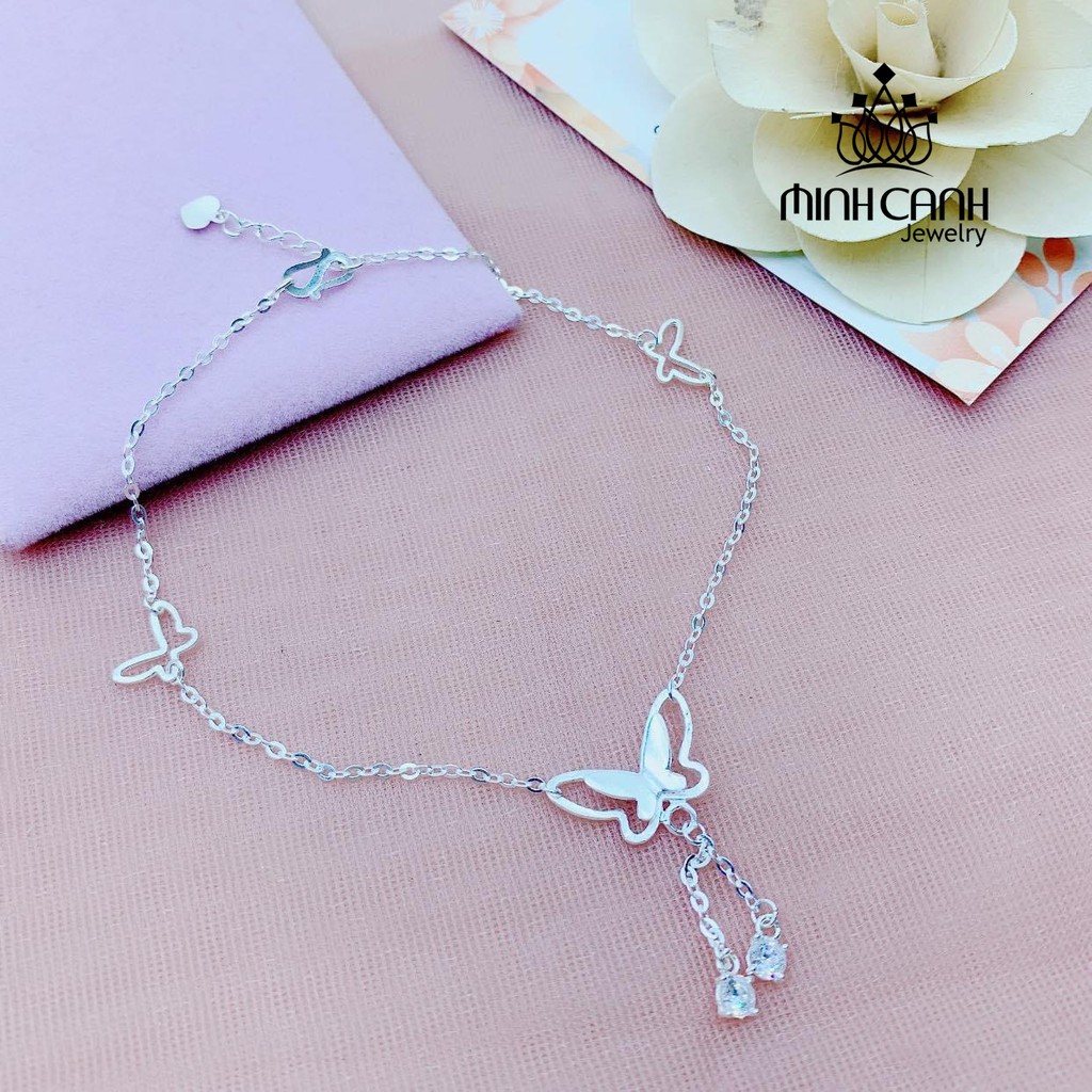 Lắc Chân Bạc Nữ Hình Cánh Bướm - Minh Canh Jewelry